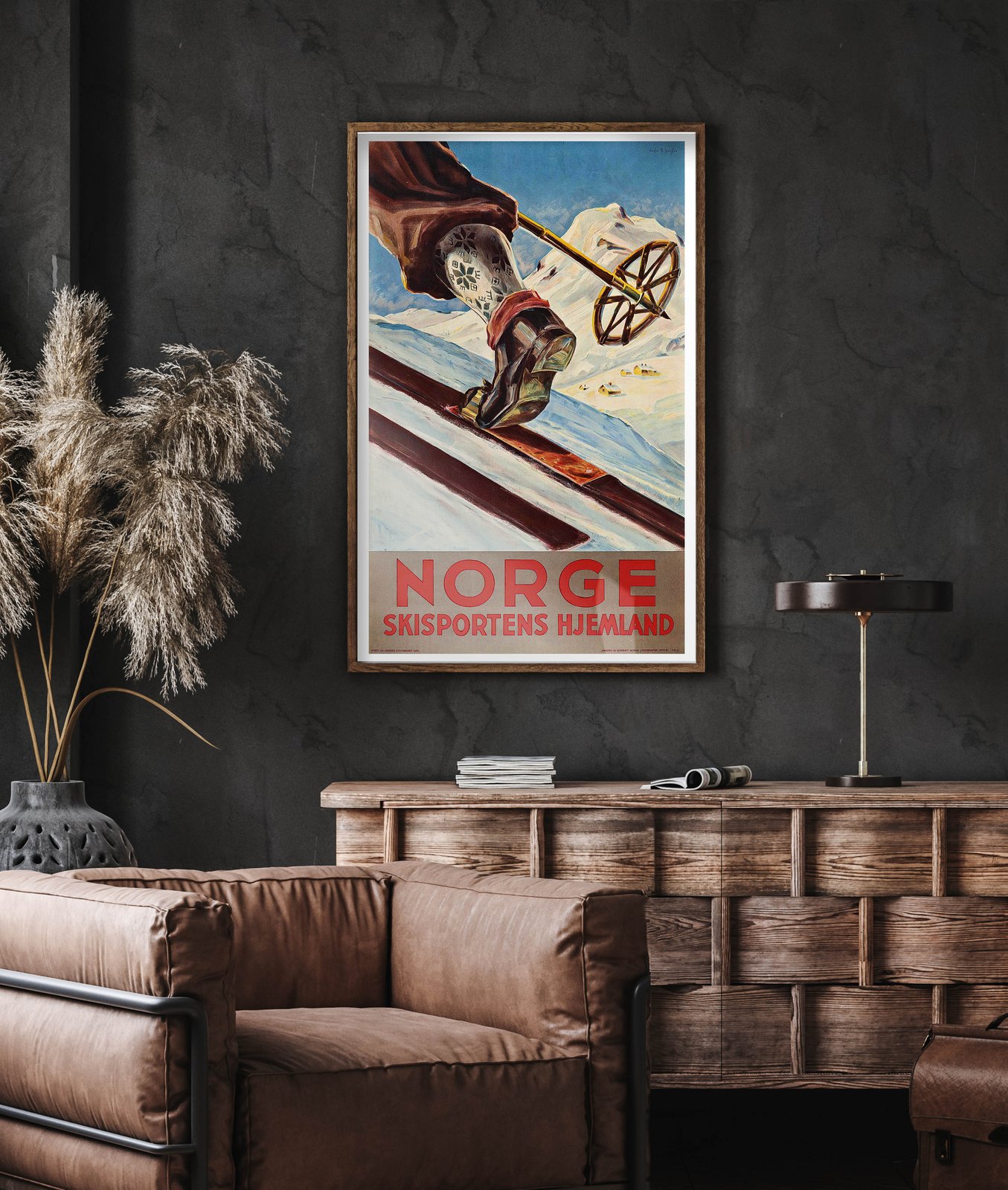 Norge Skisportens Hjemland | Dagtin Th. Hanssen | 1935 | Wall Art